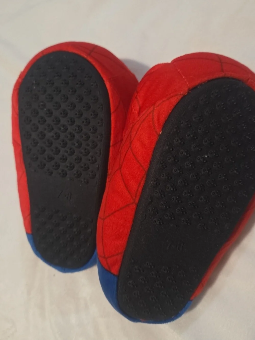 Marvel Spider-Man Red and Blue Kids Slip-On Slippers